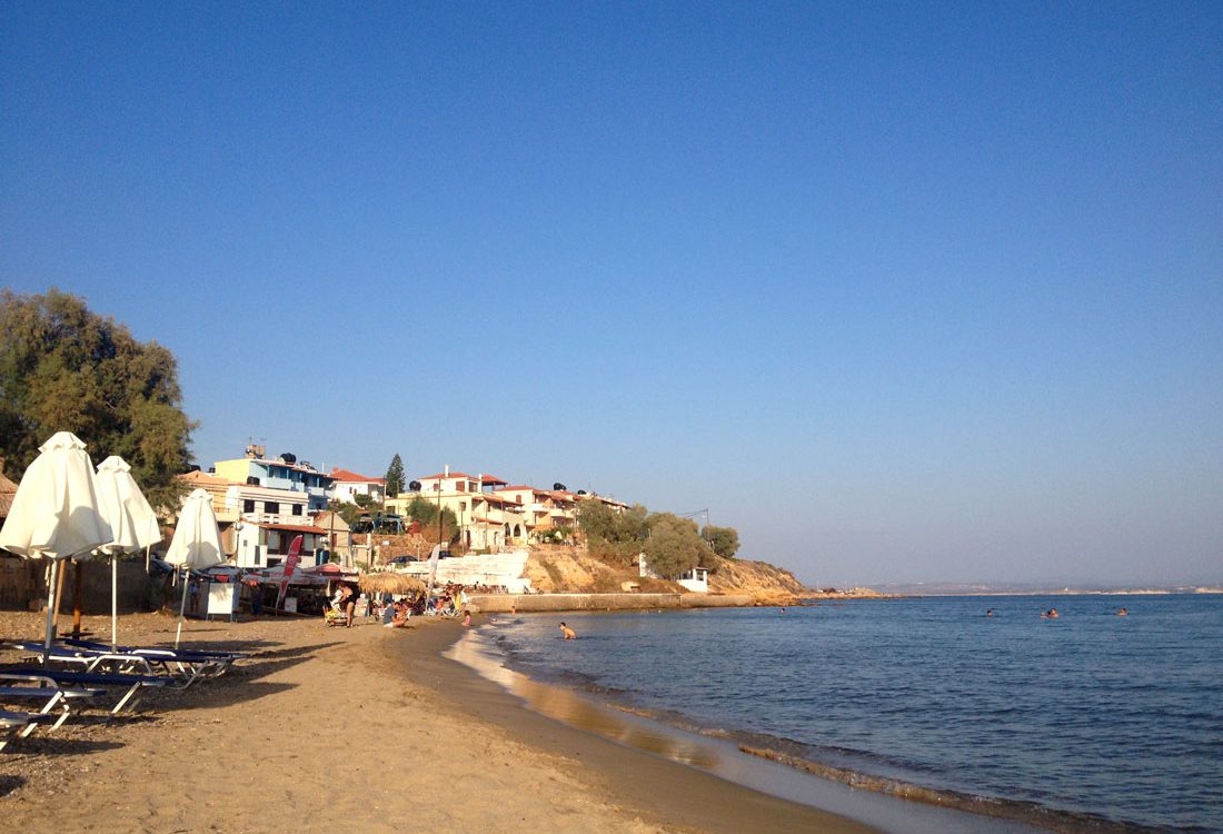 παραλία Μέγας Λιμνιώνας Χίος